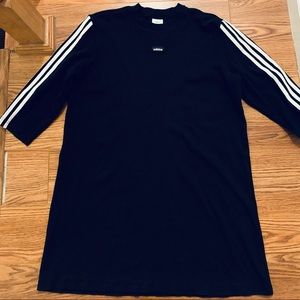 Plus Size Adidas Three Stripes Mini Dress
